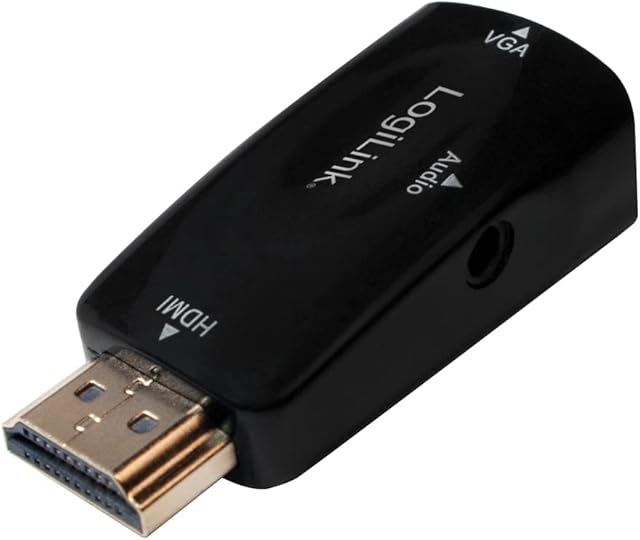 LogiLink Konwerter audio HDMI (wtyczka) do VGA plus z chipem AG6200 bez redukcji sygnału
