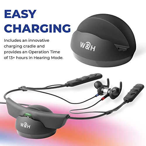 Behear Access Rechargeable Listening Amplifier For Mild To Moderate Hearing Loss | Bluetooth Stereo Headset | Customizable Sound & App Control | Noise Reduction Ear Buds | Tinnitus Masking Device #TOP2