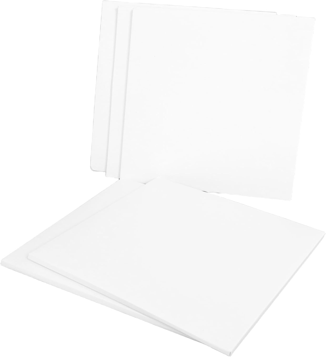 Amosfun 10pcs Thickened Square Cake Boards White Cardboard Cake Base Plates for Mousse Pastry Display and Dessert Baking Accessories