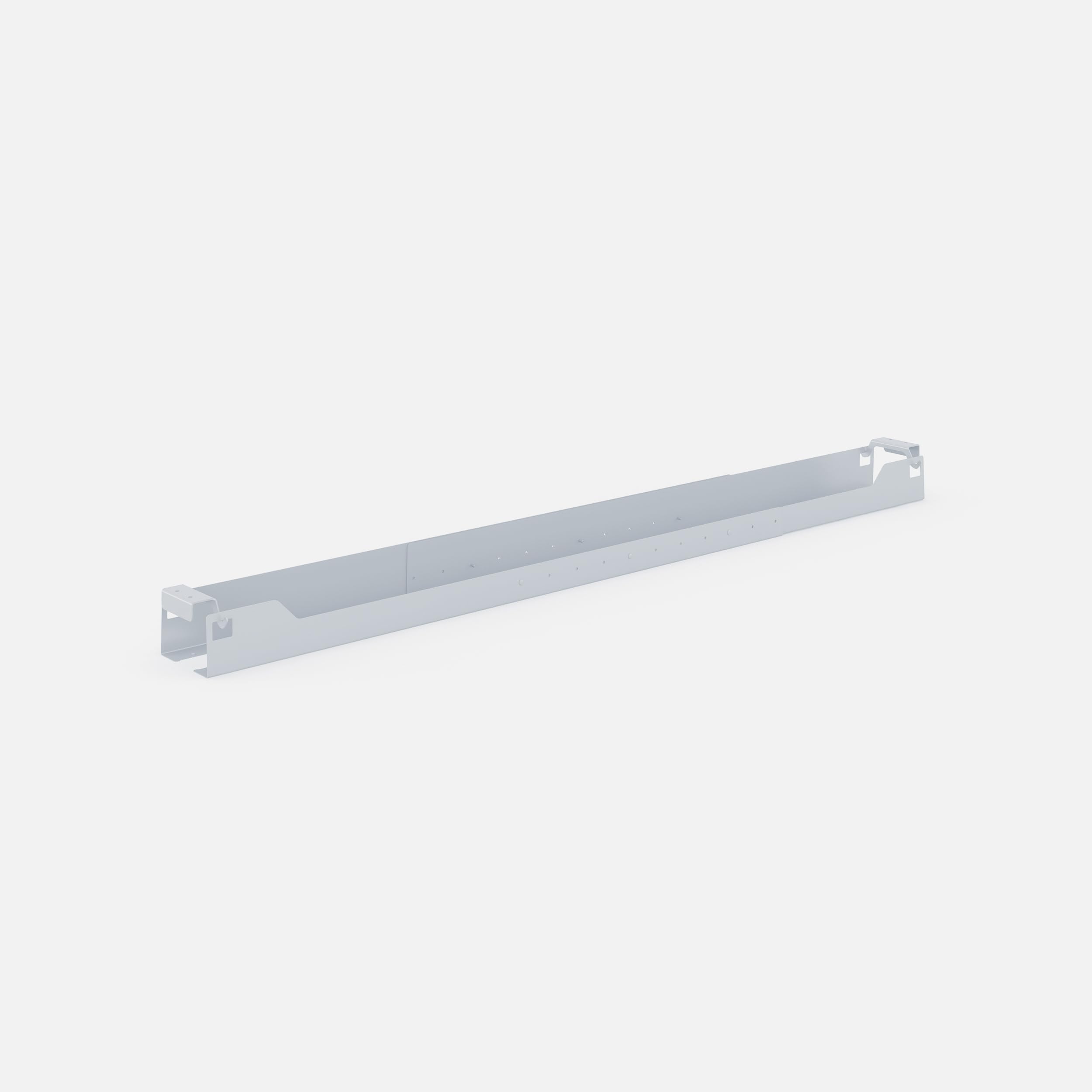 Kabelwanne Stretch – Flexible und Universelle Kabelführung für Schreibtische, Einfache Montage, breitenverstellbar 104cm - 184cm, Weiß