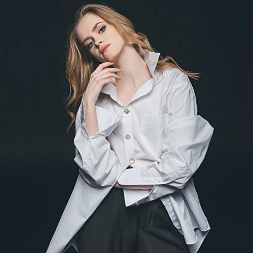 WILLBOND 50-Piece Women's Shirt Brooch Button Set - Safety Pin Cover Buttons for Clothing and Dress Accessories4