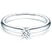 Produktbild Tresor 1934 Damen-Ring/Verlobungsring/Solitärring Sterling Silber rhodiniert Zirkonia weiß 60451008