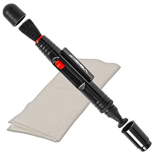 VSGO Set Di Pulizia 1x Penna Di Pulizia (Lenspen) e 1x Panno in Microfibra Per DSLR, Lenti, Telefoni Cellulari, Smartphone, Videocamere - DDL 1