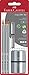 Produktbild Faber-Castell 117098 - Schreibset GRIP 2001, Inhalt: 3 Bleistifte, 2 Radierer, 1 Spitzer, silber