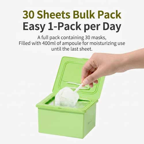 Image of esfolio Made in Korea Snail 30 Sheets Pure Skin Facial Mask - Snail Essence Hydrating Face Mask for Smooth, Soft, Firm, and Supple Looking Skin - Korean Daily Sheet Mask Skincare Pack