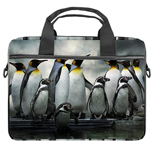 Sac à bandoulière pour ordinateur 13 à 14.5 pouces jaune avec motif poisson