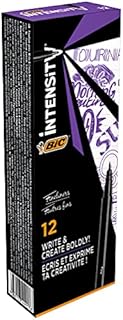 BIC 953034 Intensity Pack of 10 Felt-Tip Pens with Writing Based Ink 0.4 mm Assorted Colours