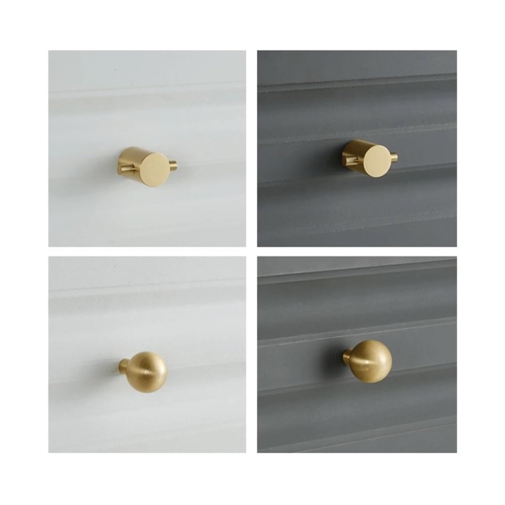 Maniglie for mobili in ottone massiccio a strisce moderne, maniglie dorate for armadi e cassetti, for di da cucina lusso Maniglia per porta dell'armadio(Brass-416mm)