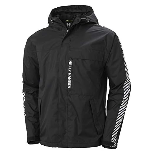 Helly Hansen herr Vector Packable regnjacka SVART X-L