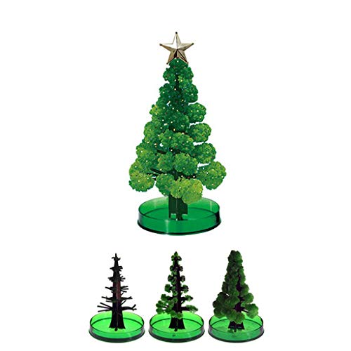 2 STÜCKE Papierbaum Ma-gic Baum Spielzeug Junge Mädchen Neuheit Weihnachtsbaum Geschenk Ma-gic Geschenk Heimdekoration Glaskugeln Weihnachtsschmuck (Mehrfarbig, 10ml)
