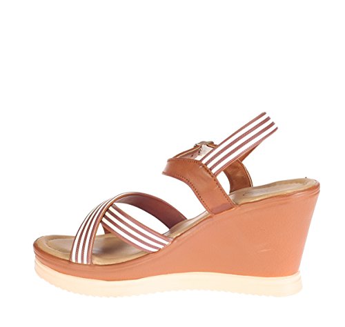 Image of CLEO by Khadim's Womens Faux Leather Wedges