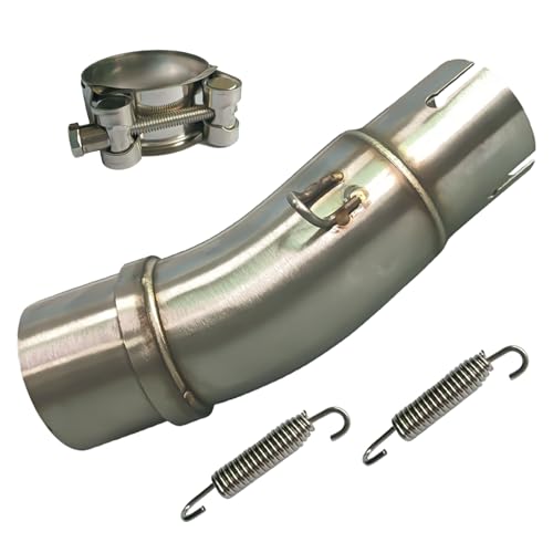 ZXFRC Motorcycle Exhaust Mid Pipe Kawasaki EX250 EX300 Z250
