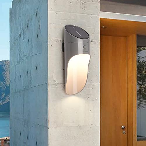 Eclairage extérieur mural sconce solaire et lanterne étanche crépuscule - 3