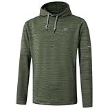 M MAELREG Men's Hoodies Lightweight Dry Fit Breathable Brushed Fleece Pocket Fashion Patterns Mens Sweatshirt