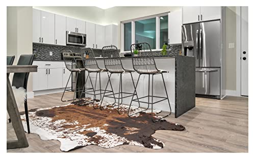 Nativeskins Faux Cowhide Rug Large (6.2Ft X 8.2Ft) - Cow Print Area Rug With Faux Suede No-Slip Backing (Brown, Oversized) #TOP1