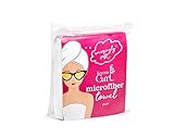 Kozma Curl Microfiber Hair Towel Large | 20 x 37 Inches | Anti-Frizz Microfiber Towel for Curly Hair | Super Soft Absorbent Hair Wrap Turban | Fast Drying Gentle Alternative to Cotton