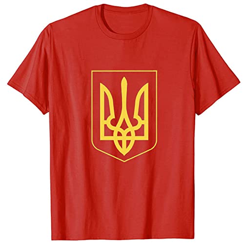 T-shirt Ukraine Amour et Paix en coton col rond et manches courtes pour homme et femme