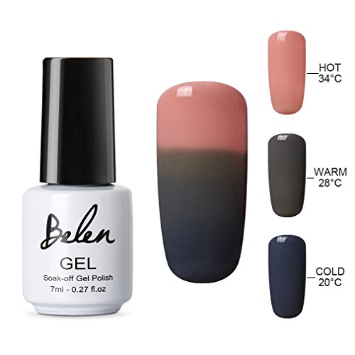 Belen Thermal Temperature Color Changing Gel Nail Polish Soak Off UV LED Nail Lacquer 4221