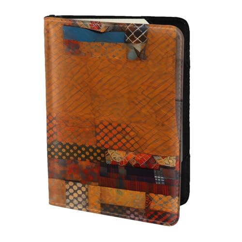 Portafoglio da viaggio in tessuto africano con stampa patchwork custodia per passaporto per famiglia pelle per uomo donna nero Taglia unica