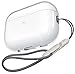 Produktbild Mouyou Durchsichtig AirPods Pro 2 Hülle 2022,Transparente Case für Apple AirPods Pro 2 Gen TPC Schutzhülle mit Lanyard,Stoßfeste LED Sichtbar Kabelloses Laden Cover für AirPods Pro 2 - Clear