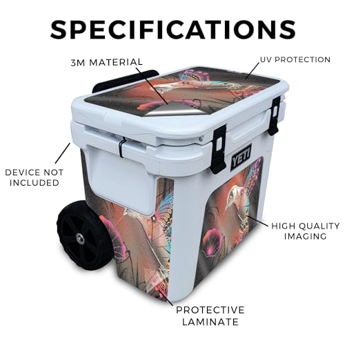 Image of Glossy Glitter Skin Compatible with Yeti Roadie 32 Wheeled Cooler - Cyborg Nature - Premium 3M Vinyl Protective Wrap Decal Cover - Easy to Apply | Crafted in The USA by MightySkins