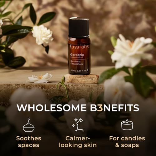 Image of 100% Pure Gardenia Essential Oil - 0.34 Fl Oz - Gardenia Oil for Hair, Skin, Diffuser, Aromatherapy & DIY Candle Making Scent