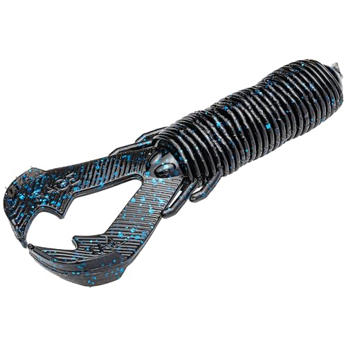 Strike King (RGPB-2) Rage Punch Bug Fishing Lure 2 - Black/Blue 3.5 Exclusive Tail Design