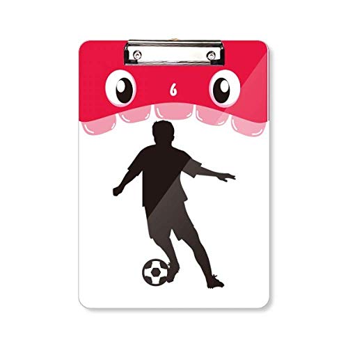 Plaquette de coach football A4 rigide avec clip de maintien robuste