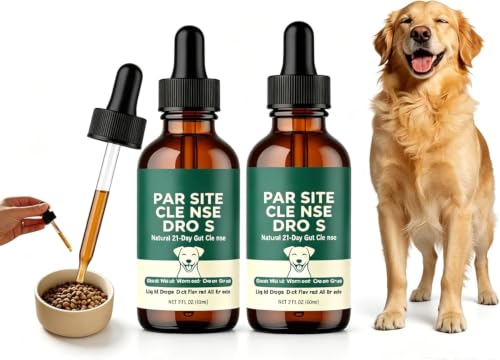 Gotas para perros y limpieza intestinal en formato de 2 piezas para mascotas 1