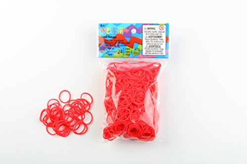 Elastques Rainbow Loom Rouge