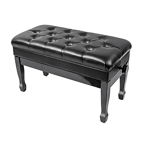 Tabouret de piano, tabouret de coiffeuse banc de piano réglable de luxe avec compartiment à musique tabouret de piano duo avec siège rembourré en cuir PU, pour étudiants enseignants, hauteur : 48 ~ 58 - Les Beatles, Paul McCartney, John Lennon, RIngo Starr, George Harrison Tabouret de piano, tabouret de coiffeuse banc de piano réglable de luxe avec compartiment à musique tabouret de piano duo avec siège rembourré en cuir PU, pour étudiants enseignants, hauteur : 48 ~ 58