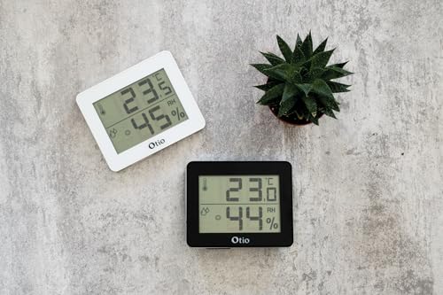 Thermomètre hygromètre blanc - écran LCD - Otio – vue 8