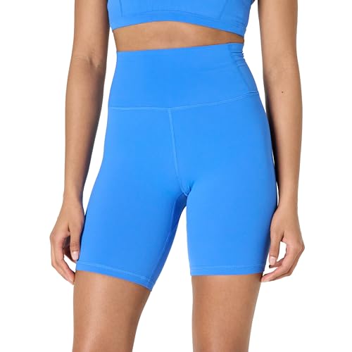 Amazon Essentials Damen Active FormFlex Butterweiche Yoga-Radlerhose, mit Hoher Taille, Schrittlänge von 18 cm, Ozeanblau, XL