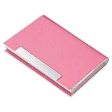 Nombreuses utilisations : multifonction et cadeau tendance. Le porte-cartes de visite a une large gamme d'utilisations, y compris le stockage de cartes de visite, cartes d'identité, cartes de crédit, cartes cadeaux, cartes bancaires, etc. C'est également un cadeau tendance pour les amis, la famille, le mari, l'épouse, etc.