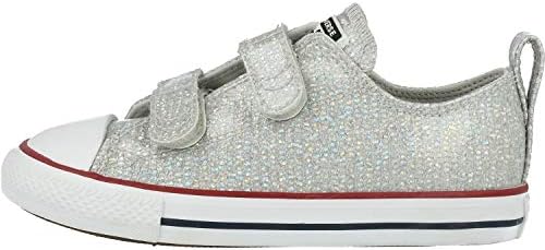 childrens silver glitter converse
