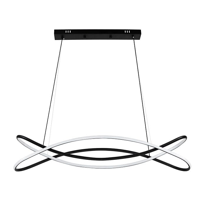 Lampada a sospensione a LED, 50 W, 7000 lm, colore nero, MONARCH-100