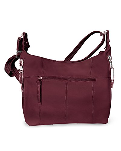 Roma Leathers Studded Concealment Purse - Premium Cowhide Leather - Wine - Dual Gun Entry - Designed in U.S.A.2