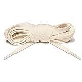 Lace Lab Premium Flat Shoe Laces for Sneakers, Athletic Shoes, & Casual Shoes - Sail - 54'