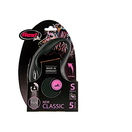 Guia Retrátil Flexi New Classic Fita P 3m - Preto