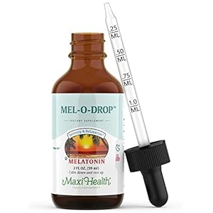 Maxi-Health Liquid Melatonin Drops for Kids – 2 Fl Oz 177 Servings With Dropper – Natural Sleep Aid Supplement for Children And Teens – Helps Fall Asleep Faster And Stay Sleeping Longer