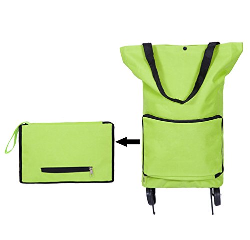 Dexinx Reisetasche mit Rollen Leicht Handwagen Einkaufstrolley Handtaschenhalter Einkaufstaschen Faltbar Einkaufswagen… – Bild 4