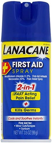 Lanacane First Aid Spray, 3.5 oz (Pack of 5)