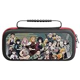 鬼滅の刃 Switchケース スイッチライト収納ケース Switch用ケース ゲーム機収納袋 防水 耐衝撃 薄型 軽量 便利 大容量 全面保護 ゲームカード20枚収納可能 ゲームストレージOne Size
