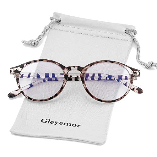 Image of Blue Light Glasses for Men Women, Vintage Round Frame Eyeglasses | Blue Light Blocking Glasses, Lightweight TR90 Frame, Work Gaming Daily Screen Office Computer Use