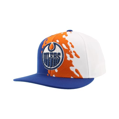 Image of ZHATS NHL Unisex-Adult NHL Officially Licensed Adjustable Snapback Hat Flat Bill Z11 Retro Paintbrush