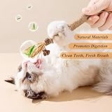 ANMOYIXIA Katzenminze Sticks Kaustangen Katze Katzensticks Katzen Kauhölzer Sticks für Katzen Zahnpflege und Gegen Mundgeruch (3 Stück)