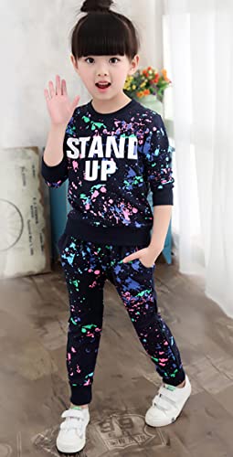 Image of Urtrend Little Girls' Kids 2 Pieces Long Sleeve Top Pants Leggings Clothes Set Outfits