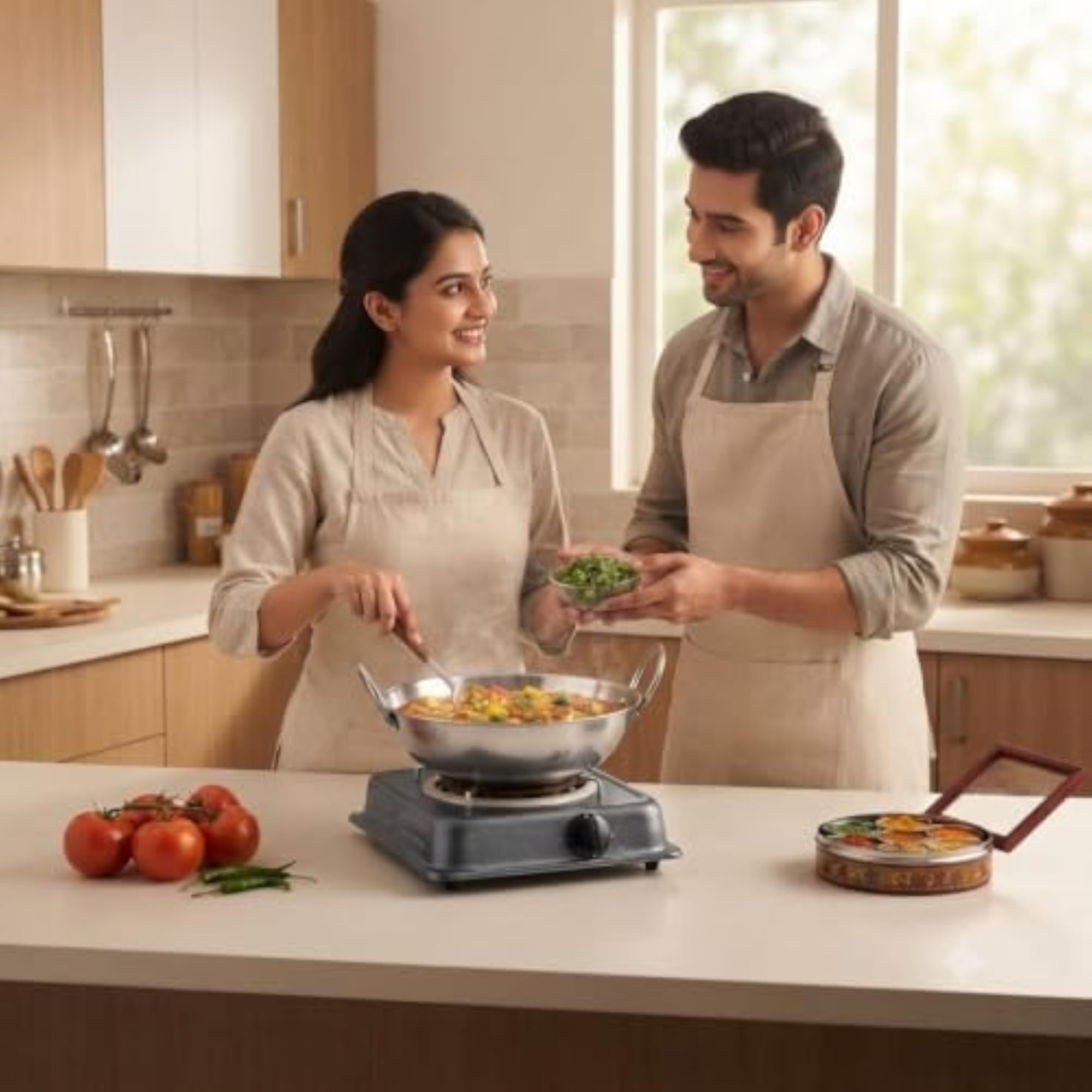 2000W Electric Hot Plate with Copper Heating Coil, Single Burner