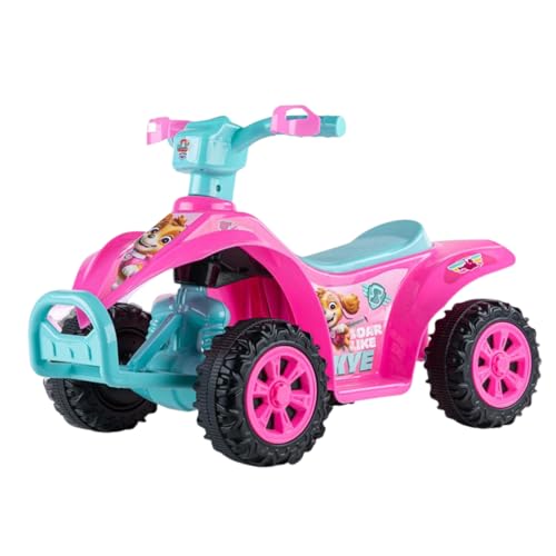 Paw Patrol - Skye 6V Quad for Kids - Powerful and Safe Ride-On Toy with Rechargeable Battery - Forward and Reverse Driving - Max Weight Capacity of 55 LBS - Ages 2-3 Years