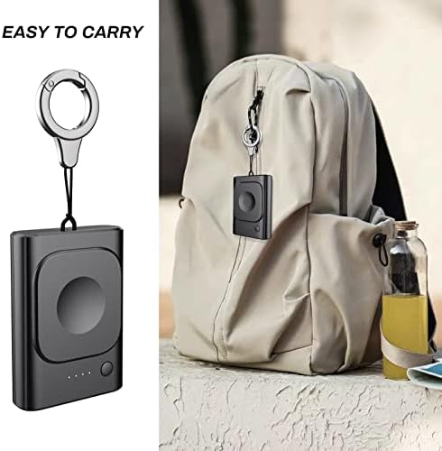 Lopnord for Apple Watch 7 Charger, USB C Portable iWatch Charger for iWatch Series, 1800mAh Magnetic Travel Wireless Watch Charger with Keychain Compatible with iWatch Series 8/7/6/5/4/3/2/1/SE [1PC]